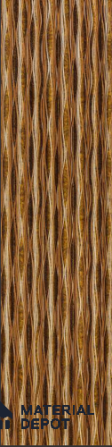 Brown Patterned Look Metal Decorative Wall Panel PN 04766 8 ft x 2 ft - 1.5 mm | Suitable for Feature Wall, TV Unit & Living Room | Width is Subjected to 5% Variation