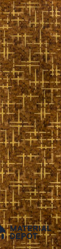 Brown Patterned Look Metal Decorative Wall Panel PN 04768 8 ft x 2 ft - 1.5 mm | Suitable for Feature Wall, TV Unit & Living Room | Width is Subjected to 5% Variation