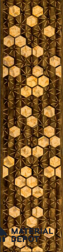 Multi Colour Patterned Look PVC Decorative Wall Panel PN 03572 8 ft x 2 ft - 1.5 mm | Suitable for Feature Wall, TV Unit & Living Room | Width is Subjected to 5% Variation