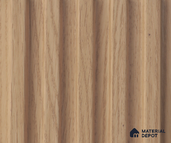 Brown Wooden Louver PN 04160 8 ft x 4.9 inch Charcoal Panel - 18 mm | Suitable for Feature Wall, TV Unit & Living Room | Width is Subjected to 5% Variation