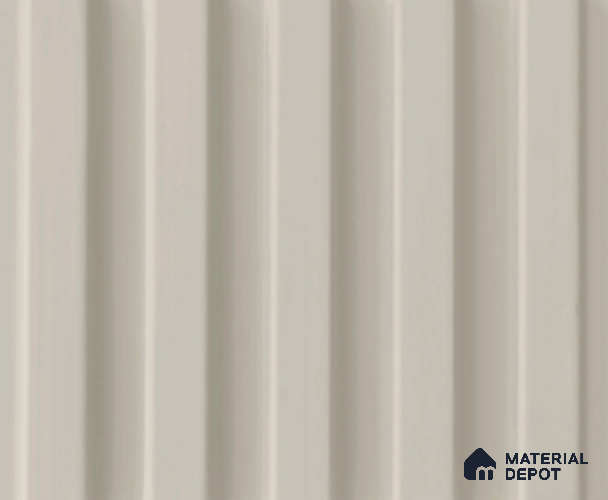 Beige Plain Colour Louver PN 04166 8 ft x 4.9 inch Charcoal Panel - 18 mm | Suitable for Feature Wall, TV Unit & Living Room | Width is Subjected to 5% Variation