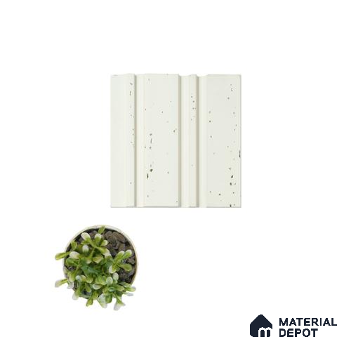 White Stone Louver PN 00827 9.5 ft x 4.7 inch Charcoal Panel - 12 mm | Suitable for Feature Wall, TV Unit & Living Room | Width is Subjected to 5% Variation