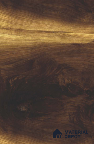 TR 6613 Smoke Raintree Crotch 8 ft x 4 ft Gloss Finish PVC Woodero Series Veneer - 1.5 mm