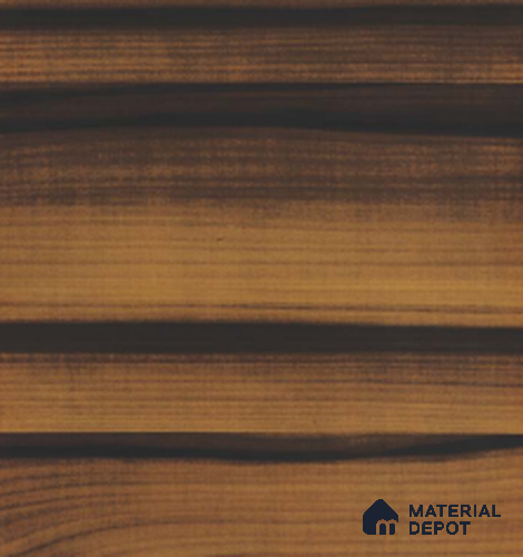 TR 6627 Smoke Coreal Wood HZ 8 ft x 4 ft Gloss Finish PVC Woodero Series Veneer - 1.5 mm