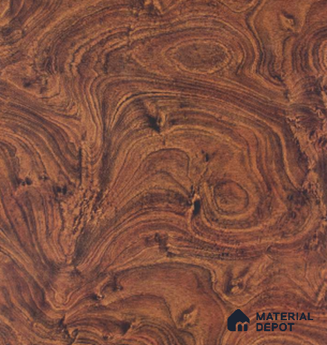 TR 9312 Exotic Crown Wood 8 ft x 4 ft Gloss Finish PVC Woodero Series Veneer - 1.5 mm