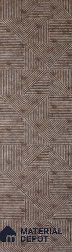 Brown Patterned Look Charcoal Decorative Wall Panel PN 00374 B 8 ft x 2 ft - 4 mm | Suitable for Feature Wall, TV Unit & Living Room | Width is Subjected to 5% Variation