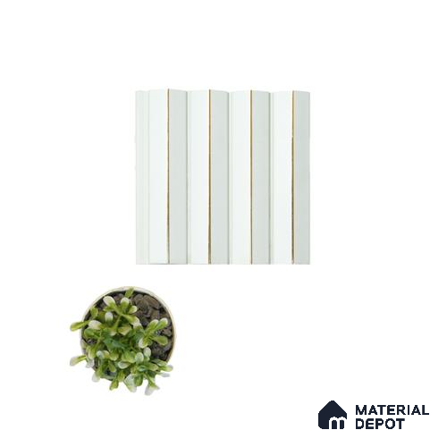 White Plain Colour Louver PN 04610 9.5 ft x 4.7 inch Charcoal Panel - 12 mm | Suitable for Feature Wall, TV Unit & Living Room | Width is Subjected to 5% Variation