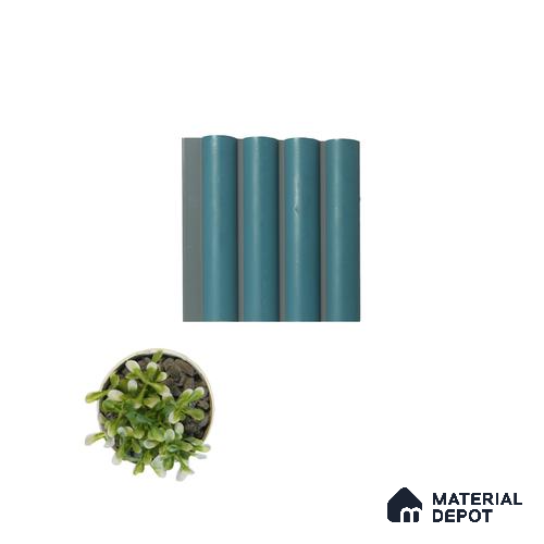 Blue Plain Colour Louver PN 04640 8 ft x 4.7 inch Charcoal Panel - 12 mm | Suitable for Feature Wall, TV Unit & Living Room | Width is Subjected to 5% Variation
