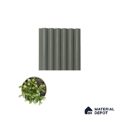 Grey Plain Colour Louver PN 04891 9.5 ft x 4.7 inch Charcoal Panel - 12 mm | Suitable for Feature Wall, TV Unit & Living Room | Width is Subjected to 5% Variation