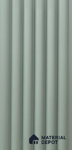 Green Plain Colour Louver PN 06253 B 9.5 ft x 4.7 inch Charcoal Panel - 12 mm | Suitable for Feature Wall, TV Unit & Living Room | Width is Subjected to 5% Variation