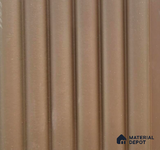 Brown Plain Colour Louver PN 06249 9.5 ft x 4.7 inch Charcoal Panel - 12 mm | Suitable for Feature Wall, TV Unit & Living Room | Width is Subjected to 5% Variation