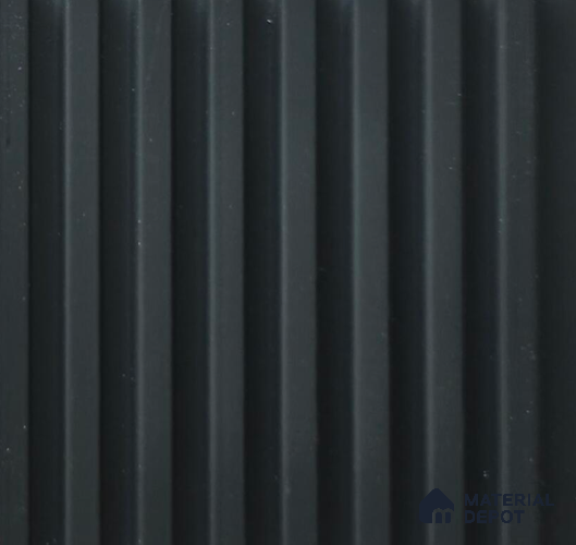 Black Plain Colour Louver PN 06264 9.5 ft x 4.7 inch Charcoal Panel - 12 mm | Suitable for Feature Wall, TV Unit & Living Room | Width is Subjected to 5% Variation