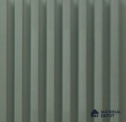 Green Plain Colour Louver PN 06446 9.5 ft x 4.7 inch Charcoal Panel - 12 mm | Suitable for Feature Wall, TV Unit & Living Room | Width is Subjected to 5% Variation