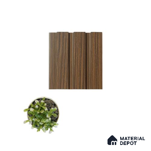 Brown Wooden Louver PN 00819 9.5 ft x 4.7 inch Charcoal Panel - 12 mm | Suitable for Feature Wall, TV Unit & Living Room | Width is Subjected to 5% Variation