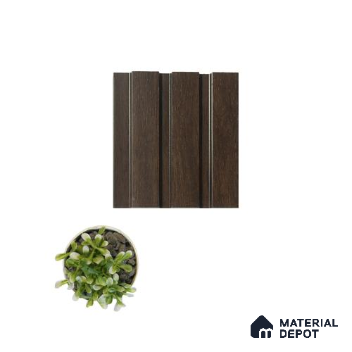 Brown Wooden Louver PN 00818 9.5 ft x 4.7 inch Charcoal Panel - 12 mm | Suitable for Feature Wall, TV Unit & Living Room | Width is Subjected to 5% Variation