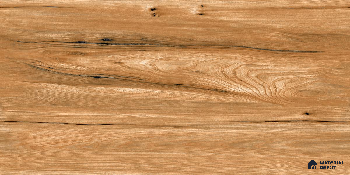 Wooden Wall & Floor Tile Earth Brown | TL 03513 | 4 ft x 2 ft Size | Sugar Matte Finish Vitrified Tile - 9 mm Thick | Ideal For Living Room, Bedroom