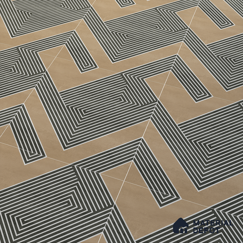 Parking Floor Tile TL 03391 H Engrave Tan 16 x 16 inch Anti Slip Matte Finish Heavy Duty Vitrified Tile - 12 mm | Suitable For Garage, Driveway, Terrace | Pattern Alignment May Vary | 2-3 mm Spacer is Mandatory