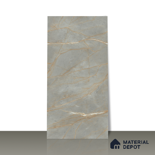 Carving Wall & Floor Tile Bever Grey | TL 01068 | 4 ft x 2 ft Size | Matte Finish Vitrified Tile - 9 mm Thick | Ideal For Living Room, Bedroom, Bathroom