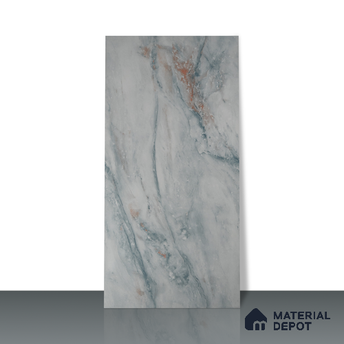 Endless Wall & Floor Vitrified Tile Hoary White 4 ft x 2 ft | TL 01081 High Gloss Finish - 9 mm | Suitable for Living Room, Bedroom
