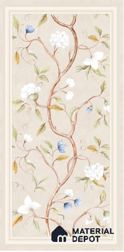 Tropical Wall Tile TL 07705 B Petalwashed Blue 4 ft x 2 ft Matte Finish Vitrified Wall Tile - 9 mm