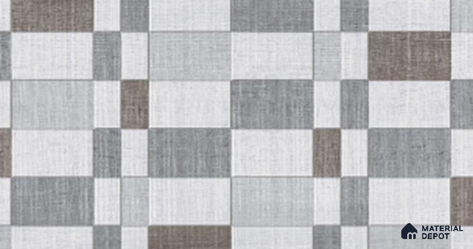 TL 02448 B Slate Grey Highlighter 18 x 12 inch Glossy Finish Ceramic Wall Tile - 6 mm