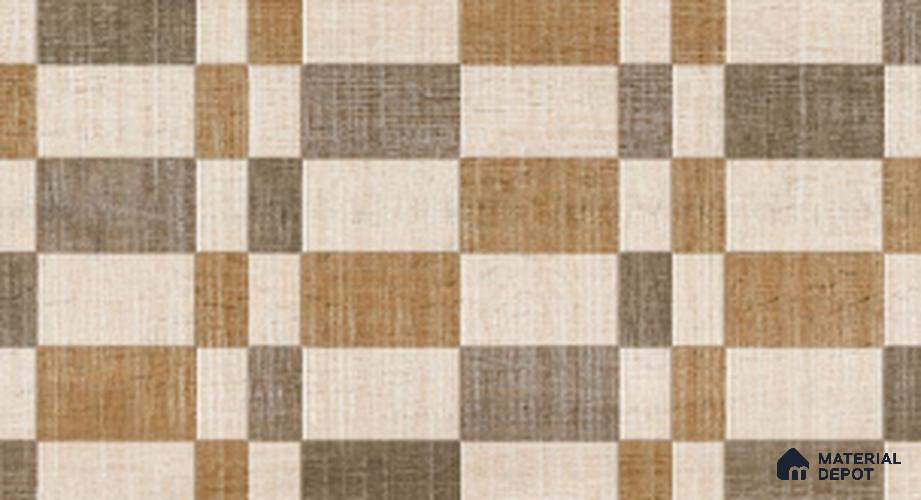 TL 02412 B Cocoa Brown Highlighter 18 x 12 inch Glossy Finish Ceramic Wall Tile - 6 mm