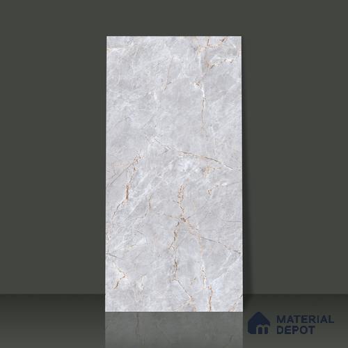 Endless Floor & Wall Vitrified Tile Oyster Grey 4 ft x 2 ft | TL 01085 Glossy Finish - 9 mm | Suitable for Living Room, Bedroom