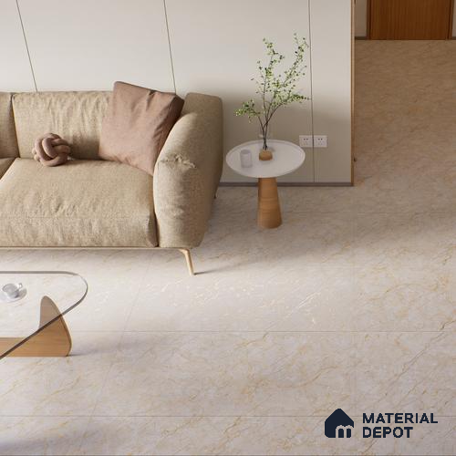 Carving Wall & Floor Tile Passive Beige | TL 01186 | 4 ft x 2 ft Size | Matte Finish Vitrified Tile - 9 mm Thick | Suitable For Living Room, Bedroom, Bathroom