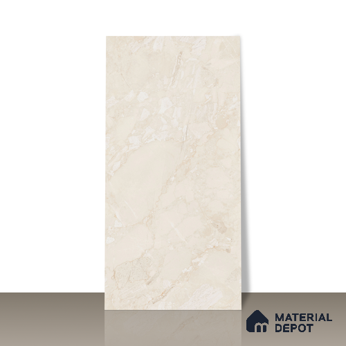 Endless Floor & Wall Vitrified Tile Cream 4 ft x 2 ft | TL 01078 Glossy Finish - 9 mm | Suitable for Living Room, Bedroom