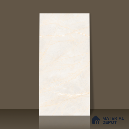 Carving Wall & Floor Tile Bever Light | TL 01069 | 4 ft x 2 ft Size | Matte Finish Vitrified Tile - 9 mm Thick | Perfect For Living Room, Bedroom, Bathroom