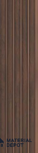 Brown Wooden Louver PN 03028 8 ft x 4.9 inch Charcoal Panel - 8 mm | Suitable for Feature Wall, TV Unit & Living Room | Width is Subjected to 5% Variation