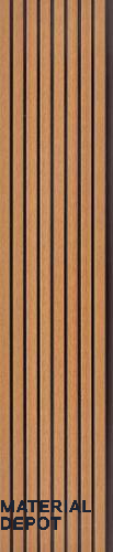 Brown Wood look PN 03195 Charcoal Louver/Panel | 8 ft x 5 inch | 8 - mm | image 01