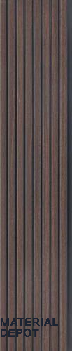 Brown Wooden Louver PN 03198 8 ft x 4.9 inch Charcoal Panel - 8 mm | Suitable for Feature Wall, TV Unit & Living Room | Width is Subjected to 5% Variation