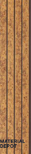Brown Patterned Louver PN 03209 8 ft x 4.9 inch Charcoal Panel - 8 mm | Suitable for Feature Wall, TV Unit & Living Room | Width is Subjected to 5% Variation