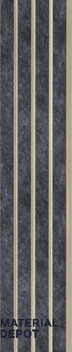 Grey Patterned Louver PN 03226 8 ft x 4.9 inch Charcoal Panel - 8 mm | Suitable for Feature Wall, TV Unit & Living Room | Width is Subjected to 5% Variation
