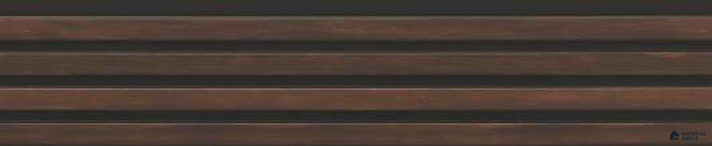 Brown Wooden Louver PN 03252 B 8 ft x 4.9 inch Charcoal Panel - 8 mm | Suitable for Feature Wall, TV Unit & Living Room | Width is Subjected to 5% Variation