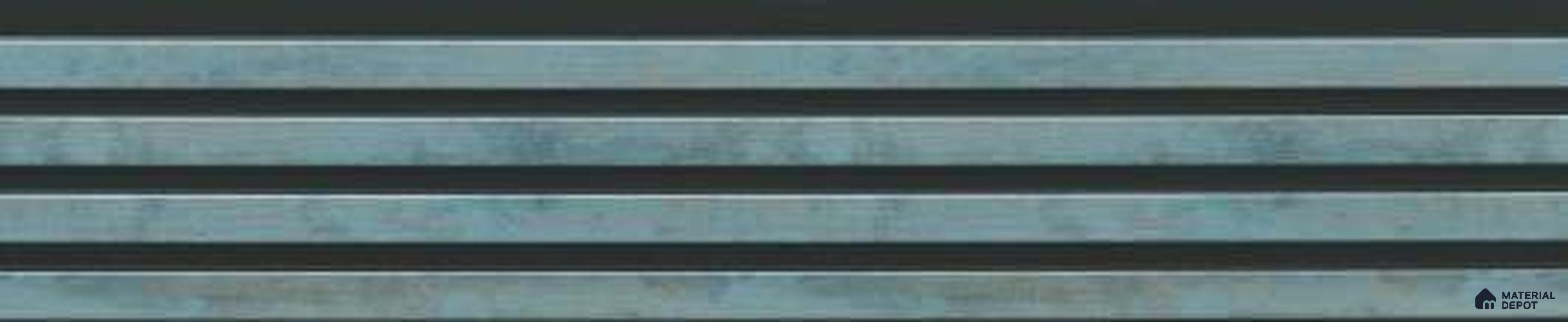 Blue Stone Louver PN 03253 B 8 ft x 4.9 inch Charcoal Panel - 8 mm | Suitable for Feature Wall, TV Unit & Living Room | Width is Subjected to 5% Variation