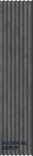 Grey Patterned Louver PN 03258 8 ft x 4.9 inch Charcoal Panel - 8 mm | Suitable for Feature Wall, TV Unit & Living Room | Width is Subjected to 5% Variation