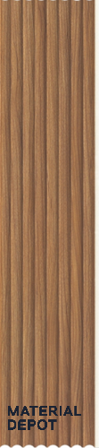 Brown Wooden Louver PN 03261 8 ft x 4.9 inch Charcoal Panel - 8 mm | Suitable for Feature Wall, TV Unit & Living Room | Width is Subjected to 5% Variation