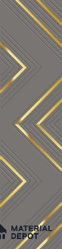 Grey Patterned look PN 02999 Polymer Coated HDHMR Decorative Wall Panel | 8 ft x 2 ft | 6 - mm | Width is Subjected to 5% Variation