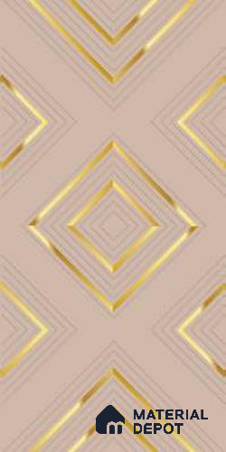 Beige Patterned Look HDHMR Decorative Wall Panel PN 02999 B 8 ft x 2 ft - 6 mm | Suitable for Feature Wall, TV Unit & Living Room | Width is Subjected to 5% Variation