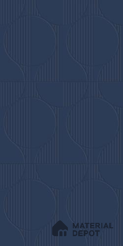 Blue Patterned look PN 03002 C Polymer Coated HDHMR Decorative Wall Panel | 8 ft x 2 ft | 6 - mm | Width is Subjected to 5% Variation