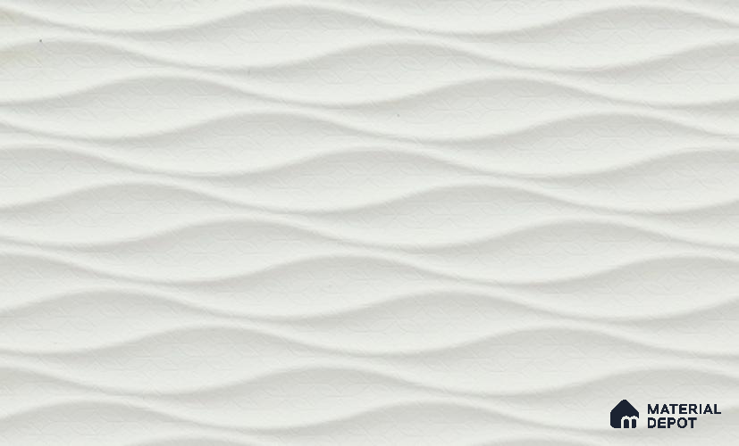 White Patterned Look PVC Decorative Wall Panel PN 03007 B 8 ft x 4 ft - 2 mm | Suitable for Feature Wall, TV Unit & Living Room | Width is Subjected to 5% Variation