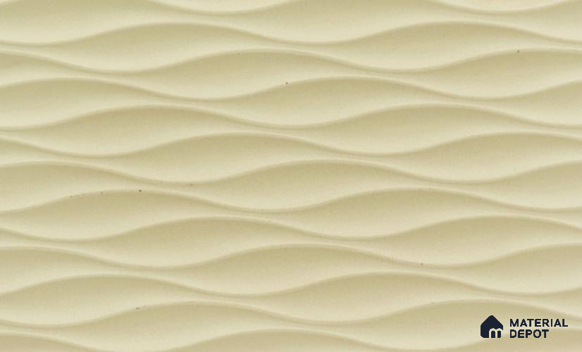 Cream Patterned Look PVC Decorative Wall Panel PN 03007 D 8 ft x 4 ft - 2 mm | Suitable for Feature Wall, TV Unit & Living Room | Width is Subjected to 5% Variation