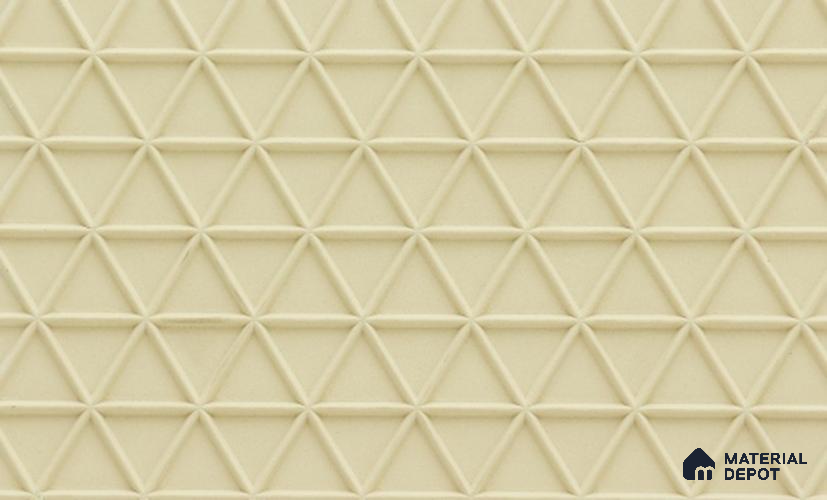 Cream Patterned Look PVC Decorative Wall Panel PN 03010 D 8 ft x 4 ft - 2 mm | Suitable for Feature Wall, TV Unit & Living Room | Width is Subjected to 5% Variation