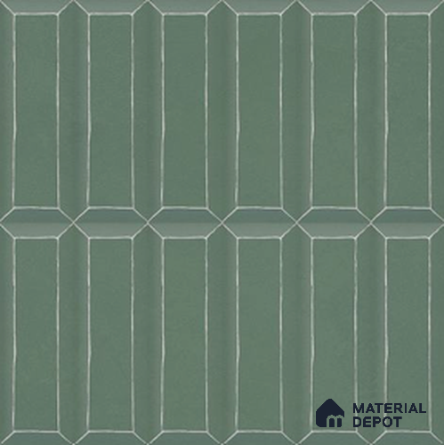 Faux Subway Wall Tile TL 06365 E Forest Essence 1 ft x 1 ft Ceramic Matte Finish Tile - 9 mm | Suitable For Kitchen, Bathroom Walls and Backsplashes | Please Expect a Slight Variation of Pattern