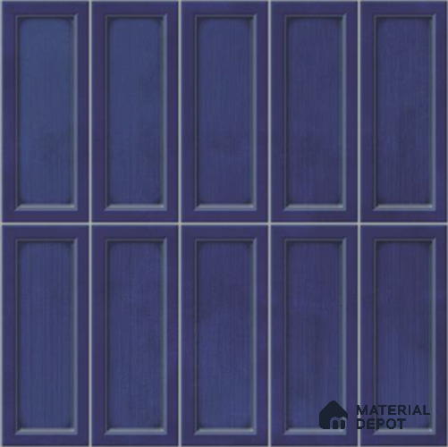 Faux Subway Wall Tile TL 06360 Blue Vibe 1 ft x 1 ft Ceramic Glossy Finish Tile - 9 mm | Suitable For Kitchen, Bathroom Walls and Backsplashes | Please Expect a Slight Variation of Pattern