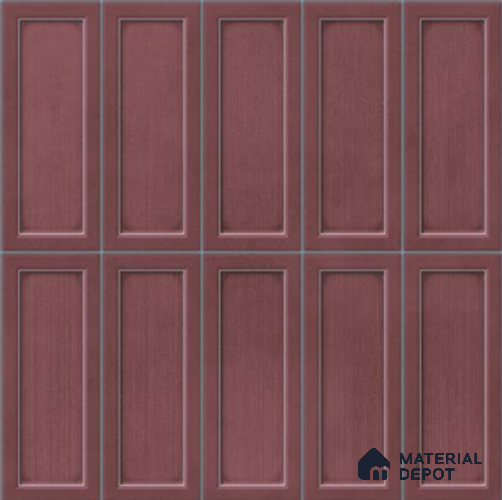 Faux Subway Wall Tile TL 06360 C Lustrous Grape 1 ft x 1 ft Ceramic Glossy Finish Tile - 9 mm | Suitable For Kitchen, Bathroom Walls and Backsplashes | Please Expect a Slight Variation of Pattern