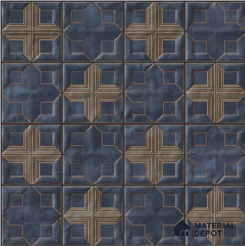 Faux Subway Wall Tile TL 06359 C Classic Varde 1 ft x 1 ft Ceramic Glossy Finish Tile - 9 mm | Suitable For Kitchen, Bathroom Walls and Backsplashes | Please Expect a Slight Variation of Pattern