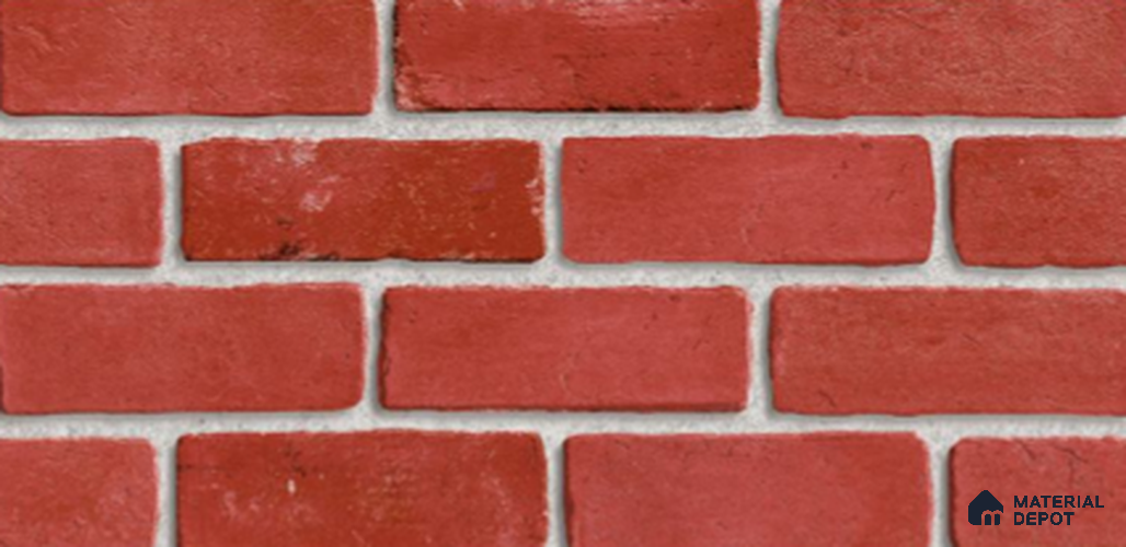 Wall Tile TL 12520 Fort Red 2 ft x 1 ft Ceramic Matte Finish Tile - 9 mm | Suitable For Kitchen, Bathroom Walls and Backsplashes
